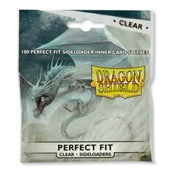 Card Sleeves Perfect Fit Sideloaders Clear (100) (Dragon Shield)
