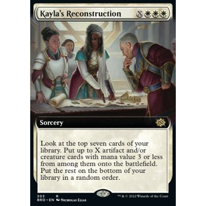 Magic löskort: The Brothers' War: Kayla's Reconstruction (alternative art)
