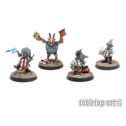 Tabletop-Art: Fantasy Football Goblin Coach & Staff Set 1 (4)