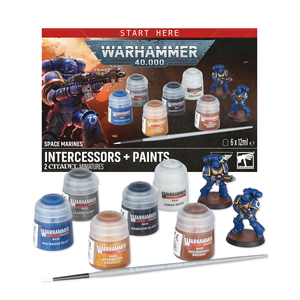 Warhammer 40K: Space Marine Intercessors + Paints