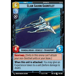 Star Wars: Unlimited Löskort: Shadows of the Galaxy: Clan Saxon Gauntlet (Foil)