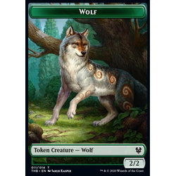 Magic löskort: Theros: Beyond Death: Wolf Token // Satyr Token (Foil)