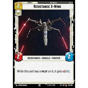 Star Wars: Unlimited Löskort: Jump to Lightspeed: Resistance X-Wing