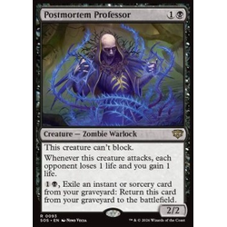 Magic löskort: Secrets of Strixhaven: Postmortem Professor (Foil)