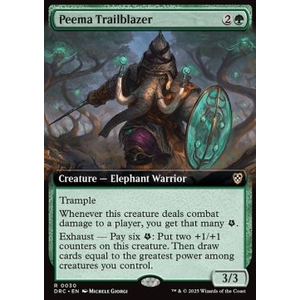 Magic löskort: Magic: Commander: Aetherdrift: Peema Trailblazer (alternative art)