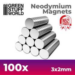 Neodymium Magnets 3x2mm (100) (N52)
