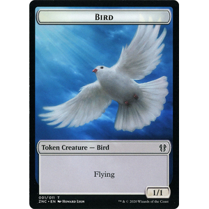 Magic löskort: Zendikar Rising Commander Decks: Bird Token (W 1/1) // Kor Ally Token (W 1/1)