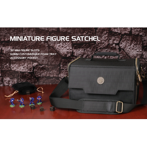 Enhance Gaming: Tabletop Miniature Figure Satchel Black