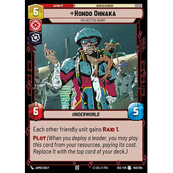 Star Wars: Unlimited Löskort: Secrets of Power: Hondo Ohnaka, You Better Hurry