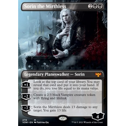 Magic löskort: Innistrad: Crimson Vow: Sorin the Mirthless (alternative art) (Foil)