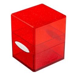 Ultra Pro Deck Box Satin Cube - Glitter Red