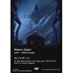 Magic löskort: Edge of Eternities: Watery Grave (alternative art)