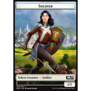 Magic löskort: Core Set 2020: Soldier Token