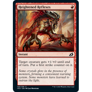 Magic löskort: Ikoria: Lair of Behemoths: Heightened Reflexes (Foil)