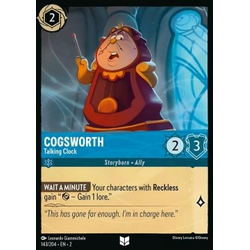 Lorcana Löskort: Rise of the Floodborn: Cogsworth - Talking Clock (Foil)