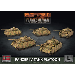 German Panzer IV Tank Platoon (plastic)