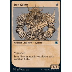 Magic löskort: Adventures in the Forgotten Realms: Iron Golem (alternative art)