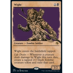 Magic löskort: Adventures in the Forgotten Realms: Wight (alternative art) (Foil)