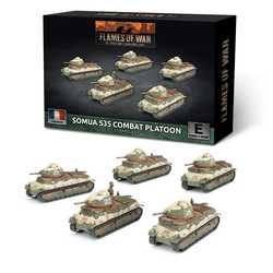 French: S-35 Somua Tank Platoon (plastic) (5)