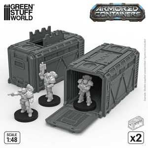 Plastic Sci-fi armored container (2)