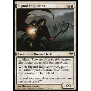 Magic löskort: Dark Ascension: Elgaud Inquisitor