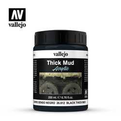 Vallejo Weathering Effects: Black Mud (200 ml)