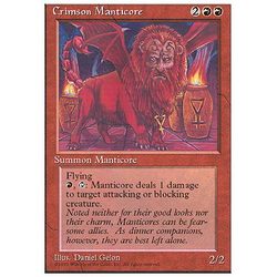 Magic löskort: 4th Edition: Crimson Manticore