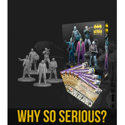 Batman Miniature Game: WHY SO SERIOUS? (Heath Ledger Joker + 4 DKR Clowns)
