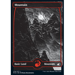 Magic löskort: Innistrad: Midnight Hunt: Mountain (v.1)