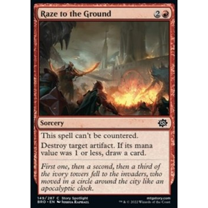 Magic löskort: The Brothers' War: Raze to the Ground