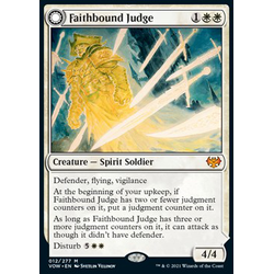 Magic löskort: Innistrad: Crimson Vow: Faithbound Judge // Sinner's Judgment
