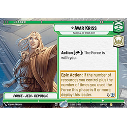 Star Wars: Unlimited Löskort: Legends of the Force: Avar Kriss, Marshal of Starlight (Hyperspace)