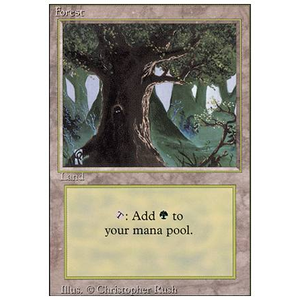Magic löskort: Revised: Forest (V.3)