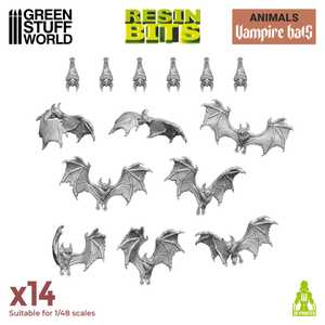 Green Stuff World: Vampire Bats Set - 3D Printed