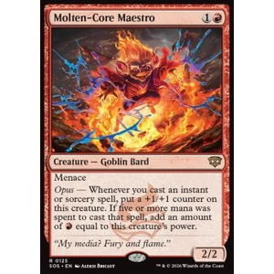 Magic löskort: Secrets of Strixhaven: Molten-Core Maestro