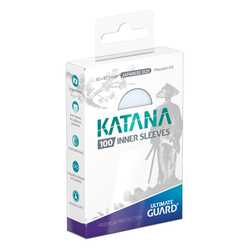 Card Sleeves Japanese Size "Katana" Transparent Inner Sleeves 60x87,5mm (100) (Ultimate Guard)