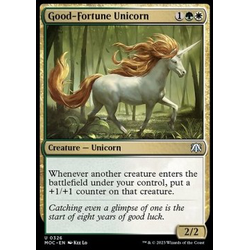 Magic löskort: Commander: March of the Machine: Good-Fortune Unicorn