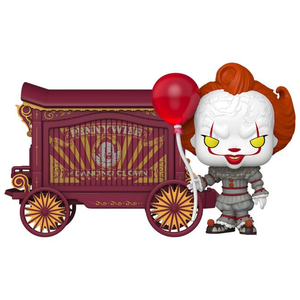 It-Welcome to Derry POP! Town Vinyl Figure Pennywise & Wagon 9 cm