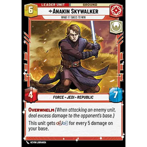 Star Wars: Unlimited Löskort: Twilight of the Republic: Anakin Skywalker, What it Takes to Win
