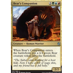 Magic löskort: Khans of Tarkir: Bear's Companion