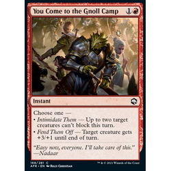 Magic löskort: Adventures in the Forgotten Realms: You Come to the Gnoll Camp (Foil)