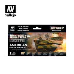 Vallejo Paint Set WWIII American Armour & Infantry