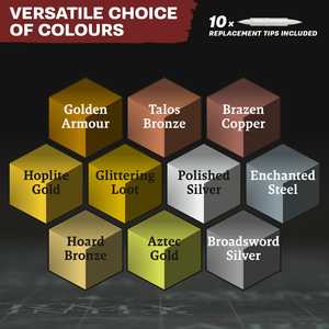 The Army Painter: Speedpaint Marker – Metallics Set (10)