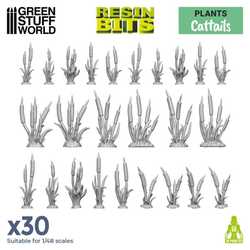 Green Stuff World: Cattails plants - 3D Printed