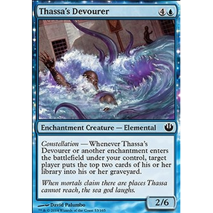 Magic löskort: Journey into Nyx: Thassa's Devourer