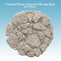 Spellcrow: Cracked Stone Layer for 60 mm Base (1)