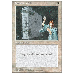 Magic löskort: 4th Edition: Animate Wall