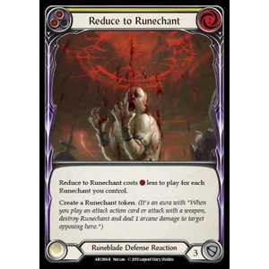 FaB Löskort: Arcane Rising First: Reduce to Runechant (Yellow)