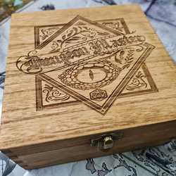 Dungeon Master Dragon Eye Trinket or Dice Box - Felted (Pine)