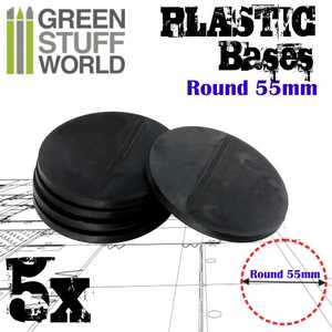 Plastic Bases Round 55mm (5)